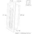 A7336IN-1BK ARTE LAMP PIAZZA Уличный встраиваемый светильник в стены для подсветки лестниц и дорожек