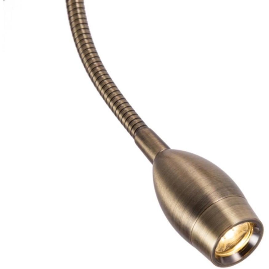 Торшер с выключателем и подсветкой для чтения Elba A2581PN-2AB