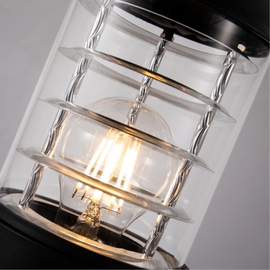 Уличный наземный светильник Arte Lamp A5217FN-1BK COPPIA IP44 под лампу 1xE27 20W
