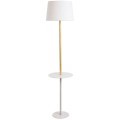 Торшер со столиком Arte Lamp A2102PN-1WH CONNOR под лампу 1xE27 60W