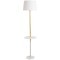 Торшер со столиком Arte Lamp A2102PN-1WH CONNOR под лампу 1xE27 60W