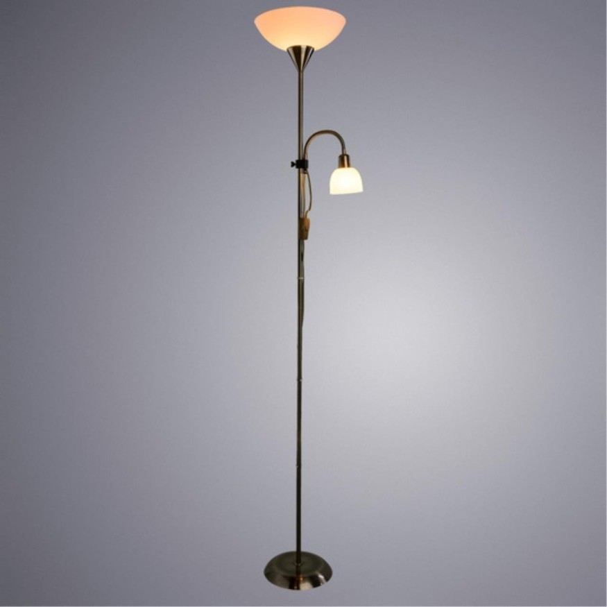 Торшер для чтения Arte Lamp A9569PN-2AB DUETTO под лампу 1xE27 60W