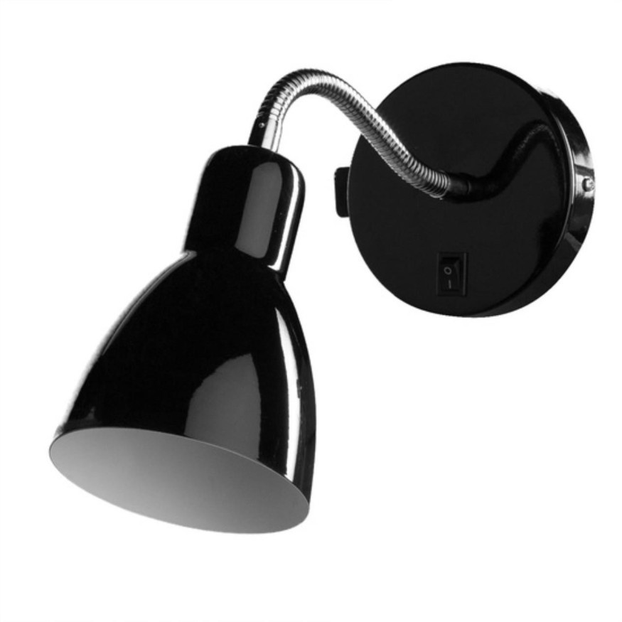 Спот настенный Arte Lamp A1408AP-1BK DORM под лампу 1xE14 40W