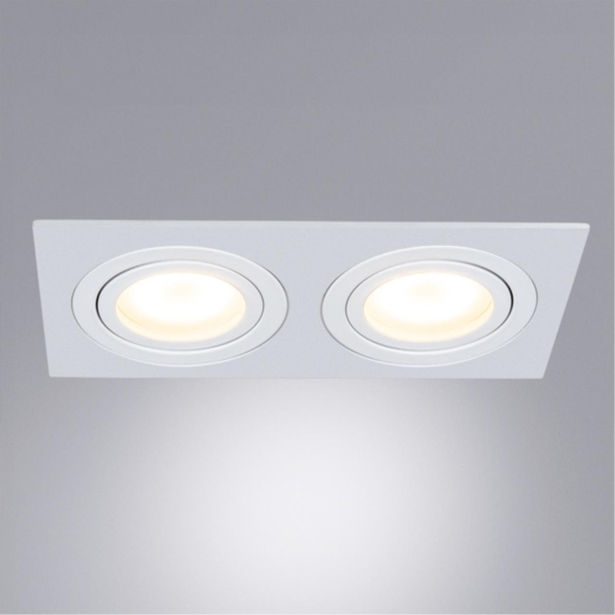 Встраиваемый светильник Arte Lamp A2168PL-2WH TARF под лампы 2xGU10 50W