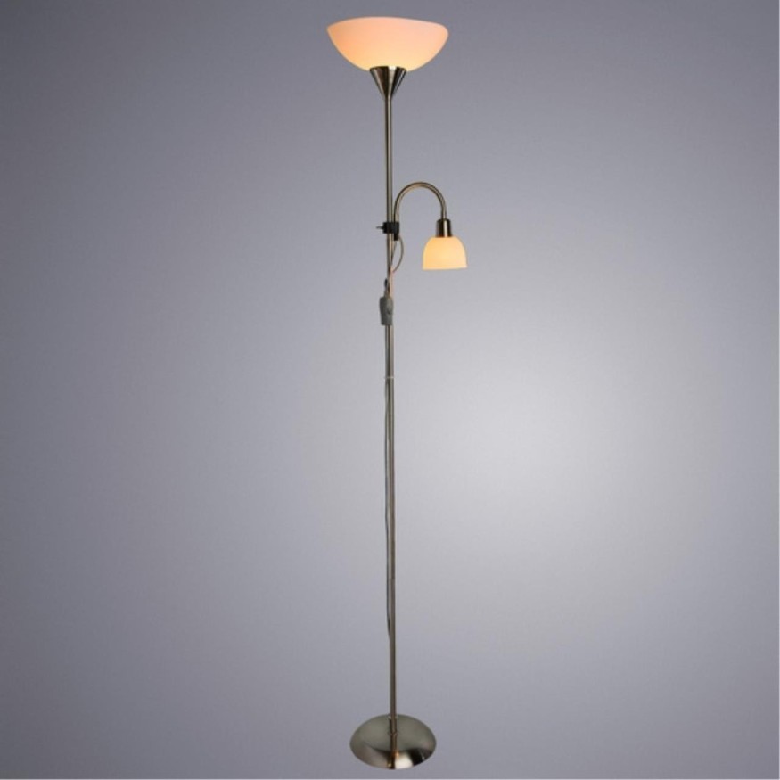 Торшер для чтения Arte Lamp A9569PN-2SS DUETTO под лампу 1xE27 60W