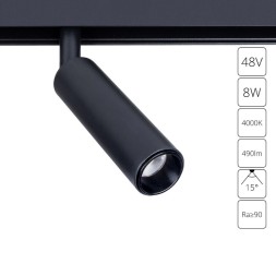 A4660PL-1BK Трековый магнитный светодиодный светильник Arte Lamp Linea 2.0 CRI90+ 4000К 490Лм 15° 8Вт