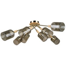 Потолочная люстра c 8 стеклянными плафонами Arte Lamp MARIA A4536PL-8AB цоколь Е27