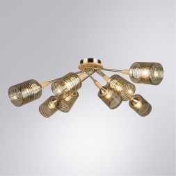 Потолочная люстра c 8 стеклянными плафонами Arte Lamp MARIA A4536PL-8AB цоколь Е27