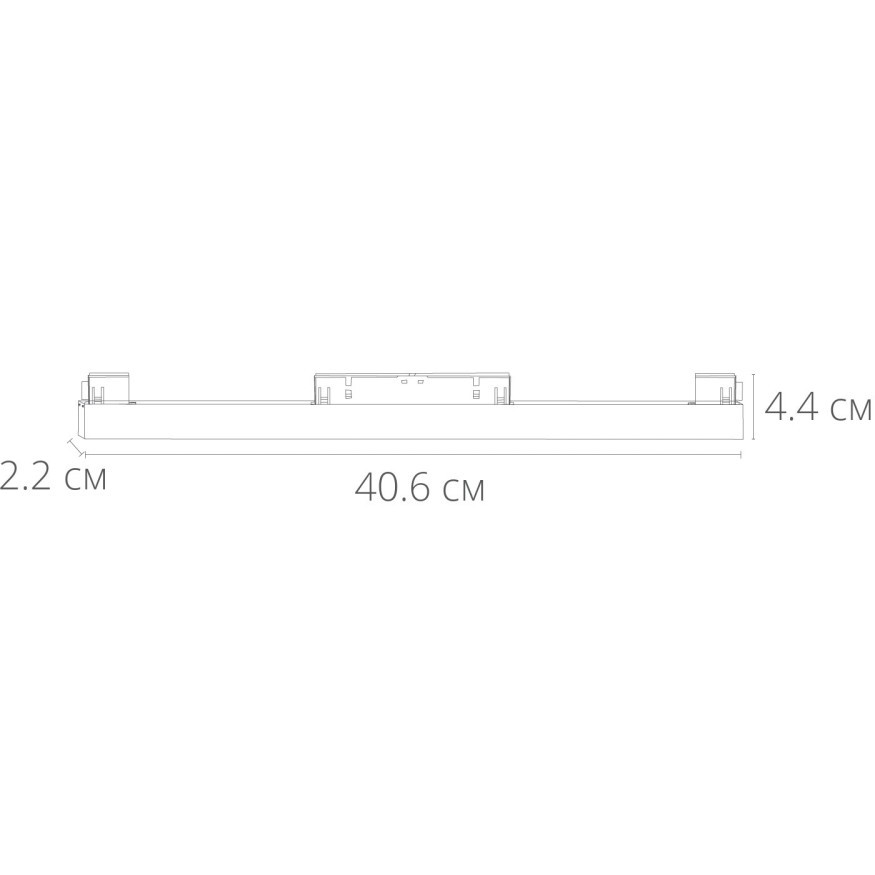 Магнитный трековый светодиодный светильник 12Вт 750лм RA90 4000К Arte Lamp LINEA A4632PL-1WH