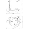 Подвесная люстра Arte Lamp VINCENT A7790SP-15GO
