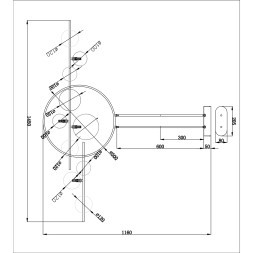 Люстра на штанге Arte Lamp SATURN A7790SP-75WH