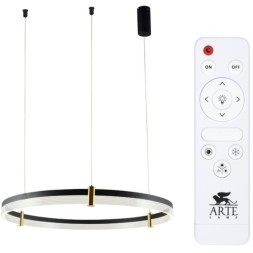 Подвесной светильник диммируемый светодиодный с пультом регулировкой цветовой температуры и яркости ночным режимом Mercury A2183SP-1BK