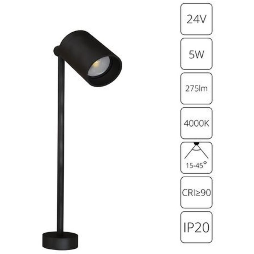 Подсветка витрин с регулируемым углом света 15-40 град Arte Lamp Presto A6197LT-1BK