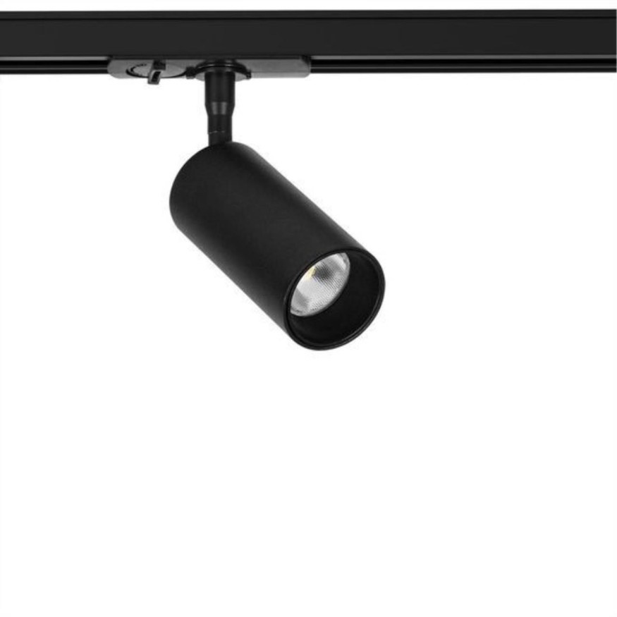 Трековый однофазный двужильный светильник Arte Lamp AERO A1345PL-1BK LED 8W 95Ra 700лм 36град 4000К