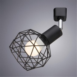 Однофазный двужильный трековый светильник Arte Lamp A6141PL-1BK SOSPIRO под сменную лампу Е14
