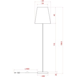 Торшер Arte Lamp ALEA A5068PN-1BK