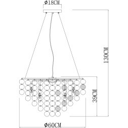 Подвесная люстра Arte Lamp PIPIRIMA A4100LM-8CC