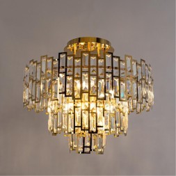 Потолочная люстра хрустальная Mintaka A1005PL-10GO