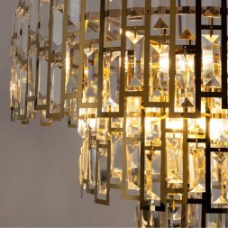 Потолочная люстра хрустальная Mintaka A1005PL-10GO
