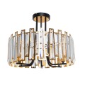 Люстра хрустальная Arte Lamp A1028PL-6BK Amber под лампы 6xE14 40W