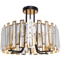 Люстра хрустальная Arte Lamp A1028PL-6BK Amber под лампы 6xE14 40W