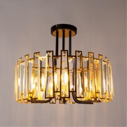 Люстра хрустальная Arte Lamp A1028PL-6BK Amber под лампы 6xE14 40W