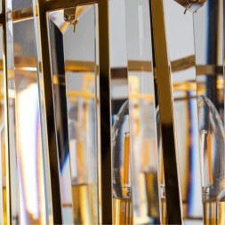 Люстра хрустальная Arte Lamp A1028PL-6BK Amber под лампы 6xE14 40W