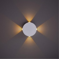 Бра Arte Lamp A1525AP-1WH TAMBURELLO IP54 светодиодная LED 4W