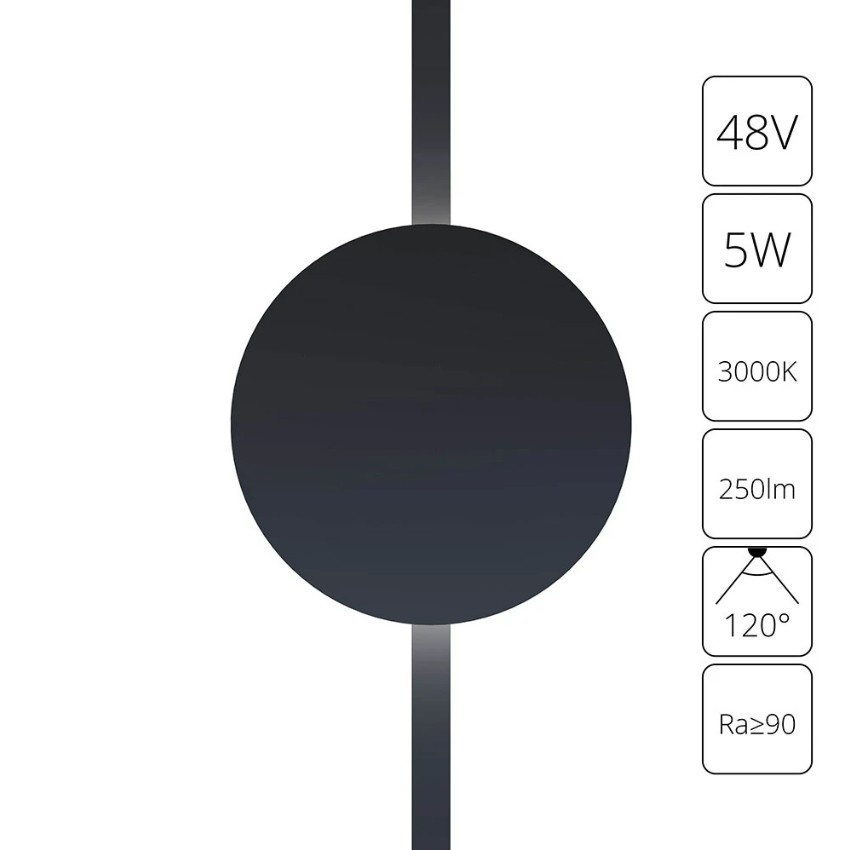 A1163PL-1BK Трековый магнитный светодиодный светильник Arte Lamp Rapid 48V CRI90+ 3000К 250Лм 120° 5Вт