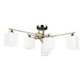 Потолочная люстра с 6 стеклянными плафонами под лампы цоколя E27 Arte Lamp LARGO A4497PL-6AB