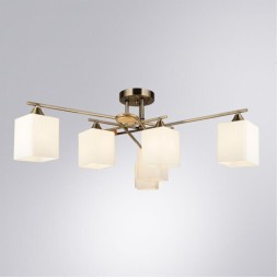 Потолочная люстра с 6 стеклянными плафонами под лампы цоколя E27 Arte Lamp LARGO A4497PL-6AB