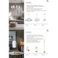 Торшер с 2 стеклянными плафонами, лампами E14 и ножным выключателем Arte Lamp CASSEL A5454PN-2PB