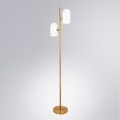 Торшер с 2 стеклянными плафонами, лампами E14 и ножным выключателем Arte Lamp CASSEL A5454PN-2PB