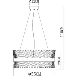 Подвесная люстра Arte Lamp ACAPULCO A1073LM-12PB
