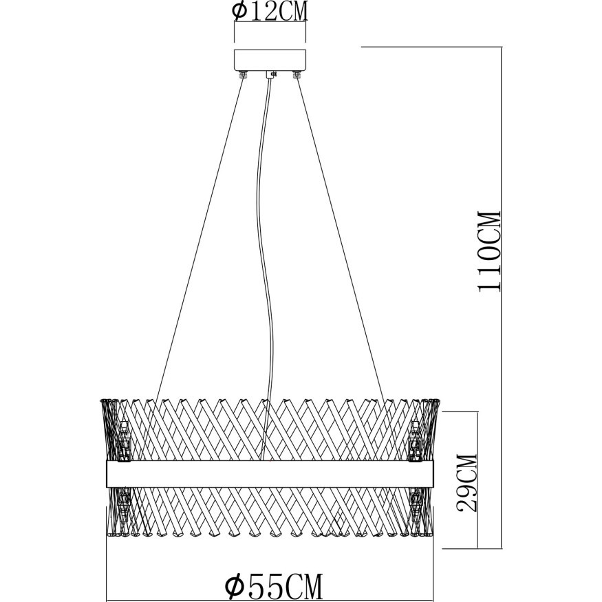 Подвесная люстра Arte Lamp ACAPULCO A1073LM-12PB