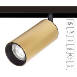 A4661PL-1SG Трековый магнитный светодиодный светильник Arte Lamp Linea 2.0 CRI90+ 4000К 1020Лм 24° 13Вт