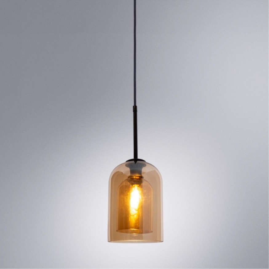 Подвесной светильник с 1 плафоном Arte Lamp A7015SP-1BK PAIO под лампу 1xE14 60W