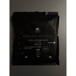 A2406012-01-RGB4K Светодиодная лента 24В 14,4Вт/м RGB+4000К CRI 90+ 10мм SMD5050 60шт/м 5м IP20