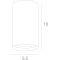 Точечный накладной светильник Arte Lamp UNIX A1516PL-1GY