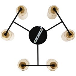 Люстра потолочная Arte Lamp A7027PL-6BK LEO под лампы 6xE14 40W