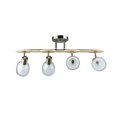 Потолочный светильник с 4 стеклянными плафонами и цоколем E27 Arte Lamp Harmony A5110PL-4AB