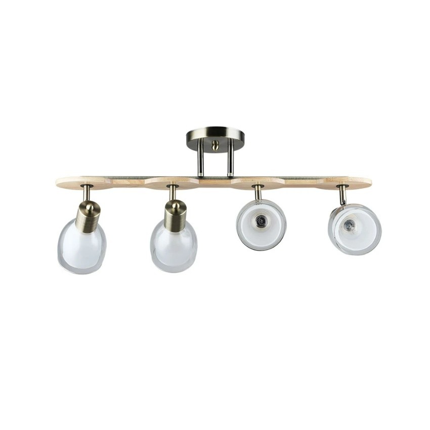 Потолочный светильник с 4 стеклянными плафонами и цоколем E27 Arte Lamp Harmony A5110PL-4AB
