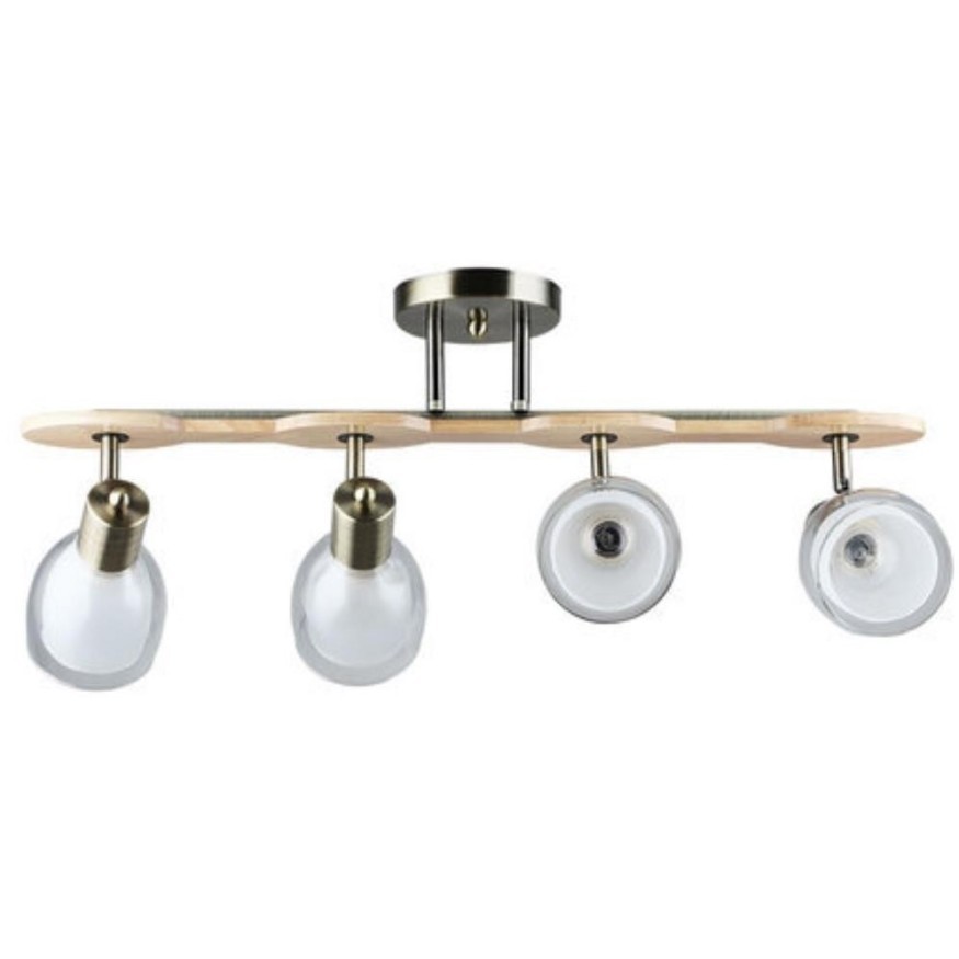 Потолочный светильник с 4 стеклянными плафонами и цоколем E27 Arte Lamp Harmony A5110PL-4AB