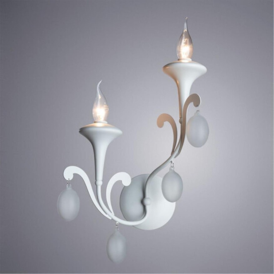 Бра E14 Arte Lamp MONTMARTRE A3239AP-2WH