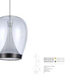 Подвесной светильник Divinare CAMPO 5875/07 SP-20