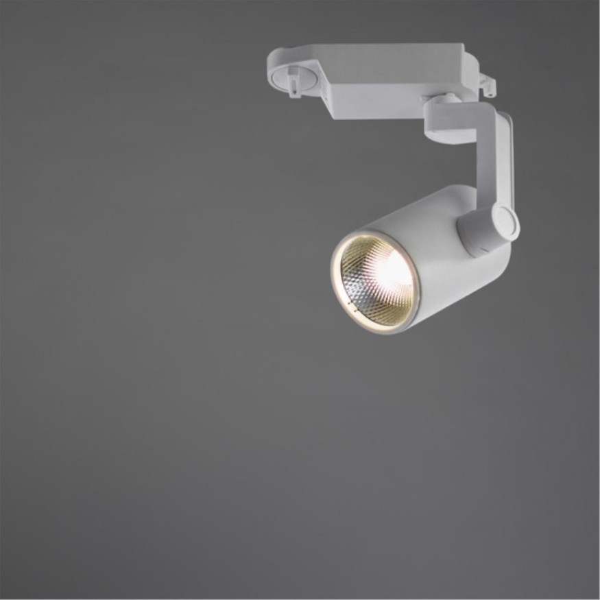 Однофазный двужильный светодиодный трековый светильник Arte Lamp A2310PL-1WH TRACCIA 4000К 800Лм CRI85+ 24° 10Вт