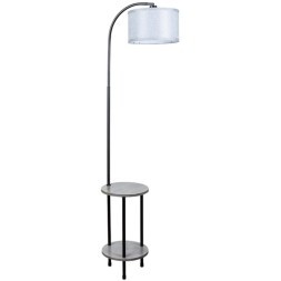 Торшер со столиком Arte Lamp A4055PN-1BK COMBO под лампу 1xE27 60W