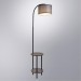 Торшер со столиком Arte Lamp A4055PN-1BK COMBO под лампу 1xE27 60W