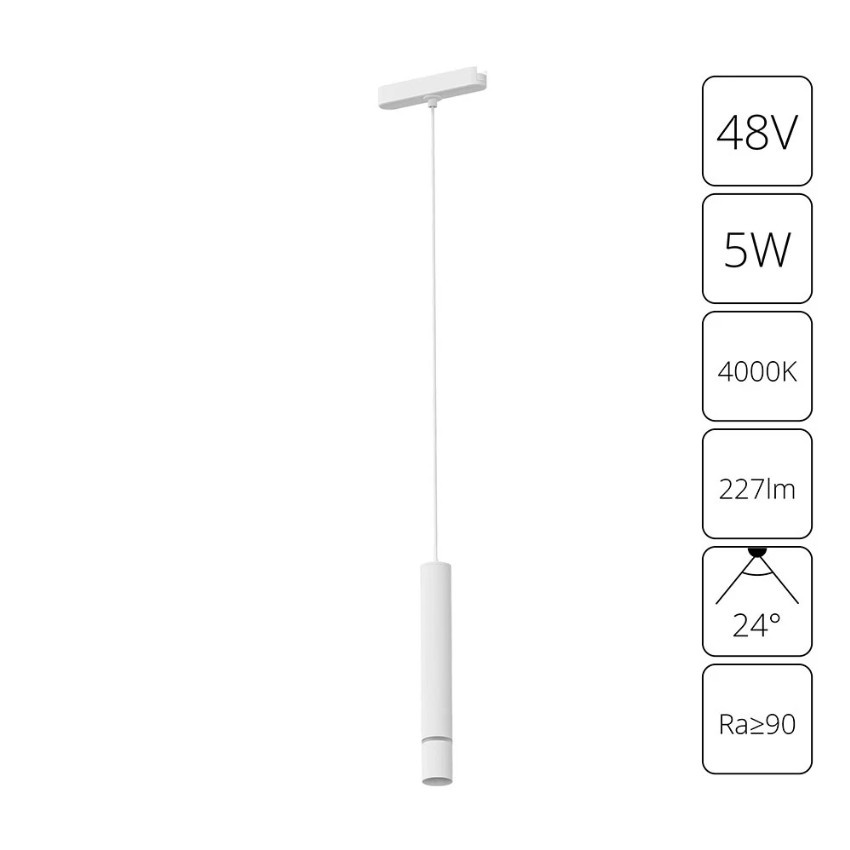 A6159PL-1WH Трековый магнитный светодиодный светильник Arte Lamp Rapid 48V CRI95+ 4000К 227Лм 24° 5Вт