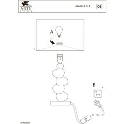 Декоративная настольная лампа Arte Lamp SELECTION A4610LT-1CC